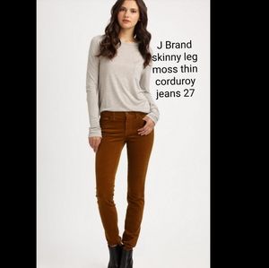 J Brand skinny leg corduroys